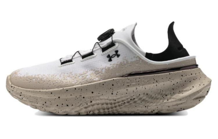 Under Armour SlipSpeed Low-Top Running Shoes BOA Lacing White Black Breathable 3028539-110