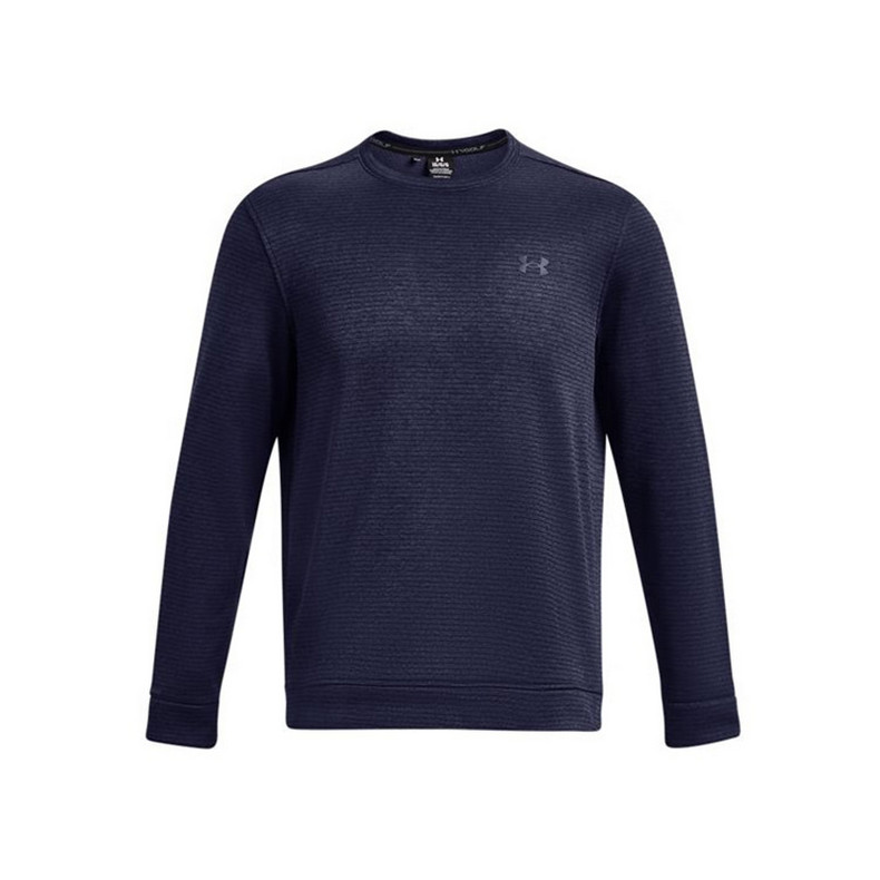 Under Armour Solid Blue Golf Knit Crewneck Pullover Sweater 1373675-410