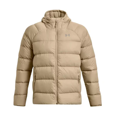 Under Armour Solid Color Full-Zip Hoodie Jacket Khaki 1372651-299
