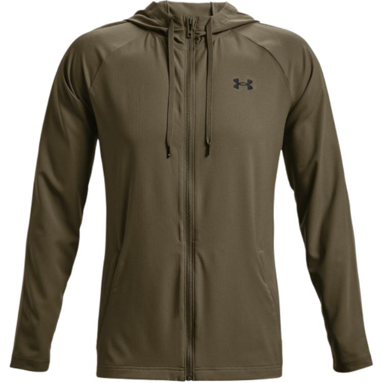 Under Armour Solid Logo Green Sports Casual Jacket 1370499-361