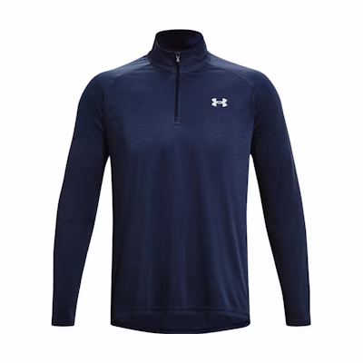 Under Armour Solid Logo High Neck Long Sleeve Sweatshirt Blue 1375435-409