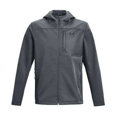 Under Armour Solid Logo Zip Hoodie Peach Gray 1371587-012