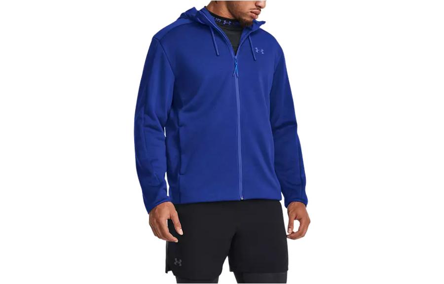 Under Armour Solid Loose Fit Zip Hoodie Jacket Blue 1378824-400