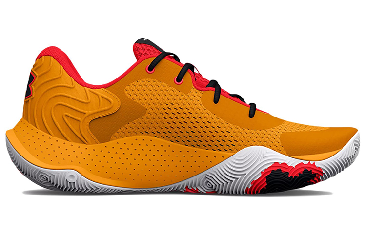 Order 安德玛 Spawn 4 '黄橙色'篮球鞋 3024971-800