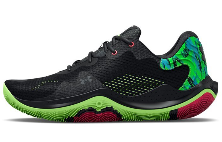 Under Armour Spawn 4 Printed 'Black Quirky Lime' 3025345-002