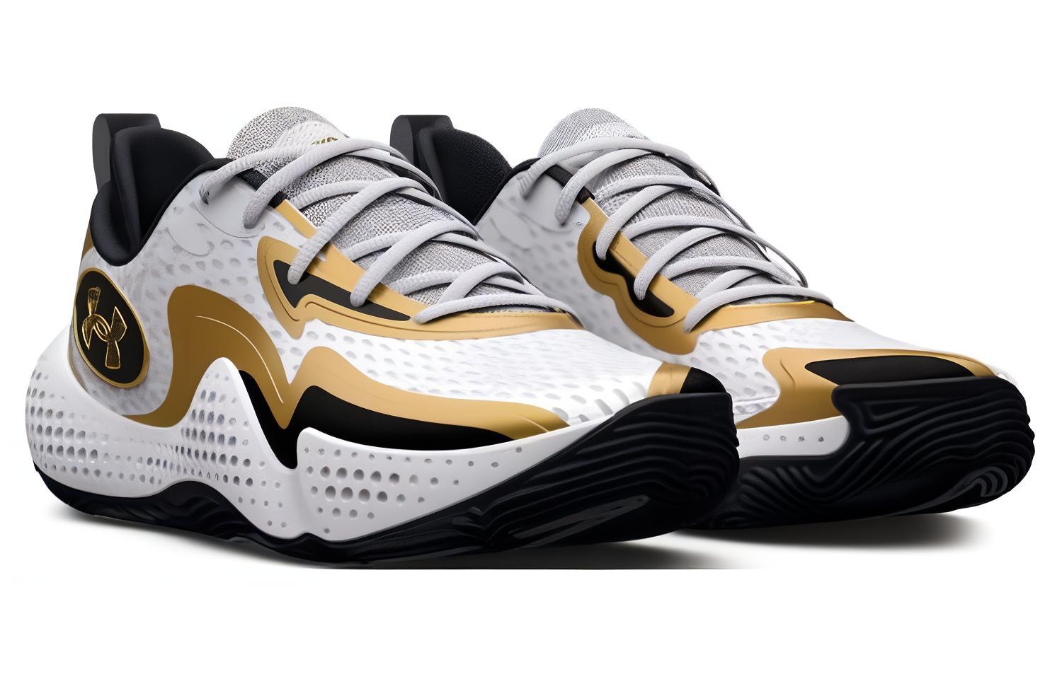 Lookbook Under Armour Spawn 5 'Putih Hitam Emas' 3026285-101