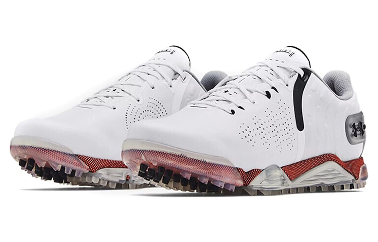 Lookbook Under Armour Spieth 5 Tanpa Spike 'Putih Metallic Silver' 3023727-100