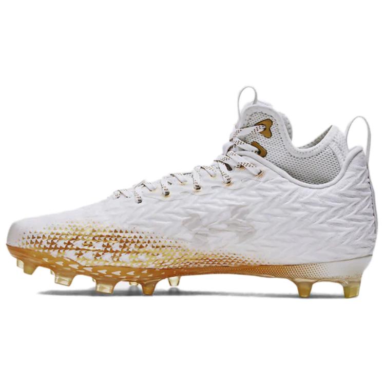 Order Under Armour Spotlight Clone 3.0 MC ''Wit Metallic Goud'' 3026334-104