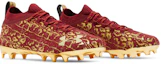 Cheap Under Armour Spotlight LUX Suede 2.0 'Merah Gelap Emas Metalik' 3024251-601