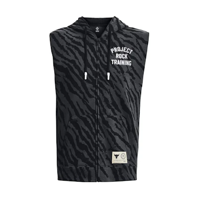 Under Armour SS23 The Rock Fleece Full-Zip Relaxed Jacket Black 1377444-001