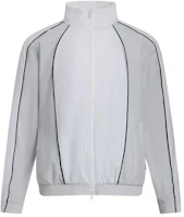 Under Armour SS25 Track White Minimalist Stand-Collar Loose Fit Jacket 1390287-100 Under Armour SS25 Track White Minimalist Stand-Collar Loose Fit Jacket 1390287-100