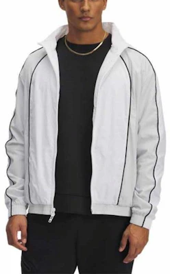 Under Armour SS25 白色極簡立領寬鬆運動外套 1390287-100 Shop Under Armour SS25 白色極簡立領寬鬆運動外套 1390287-100