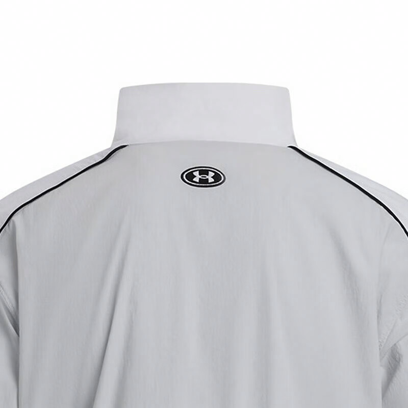 Sizing Under Armour SS25 白色極簡立領寬鬆運動外套 1390287-100