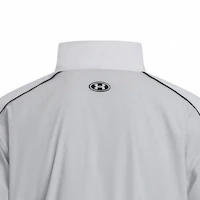 Sizing Under Armour SS25 Track White Minimalist Stand-Collar Loose Fit Jacket 1390287-100