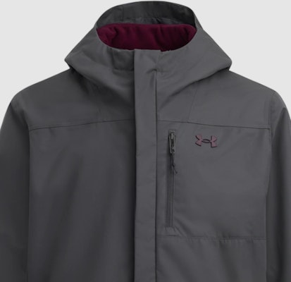 Under Armour Storm 2.0 Chaqueta Gris 3 en 1 con Capucha y Cierre Casual. 1371585-025 Shop Under Armour Storm 2.0 Chaqueta Gris 3 en 1 con Capucha y Cierre Casual. 1371585-025