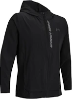 Under Armour Storm Black Logo Print Hoodie Running Jacket 1376794-002