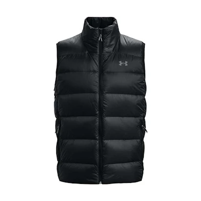 Under Armour Storm Black Logo Print Sleeveless Down Vest for Men. 1372650-001