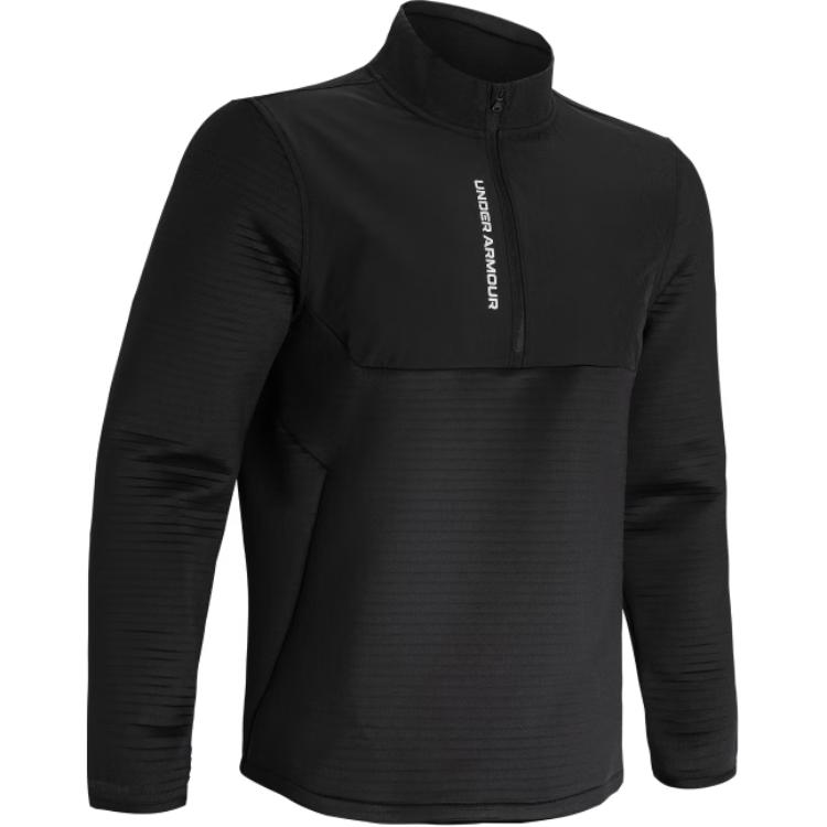 Under Armour Storm Black Loose Fit Thermal Stand Collar Sweatshirt for Men 1379742-001