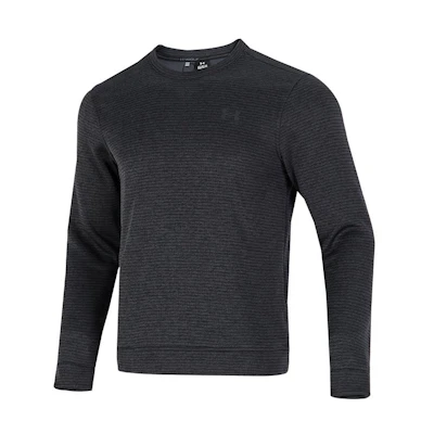 Under Armour Storm SweaterFleece Crew Pullover Retro Sweatshirt Black 1373675-001