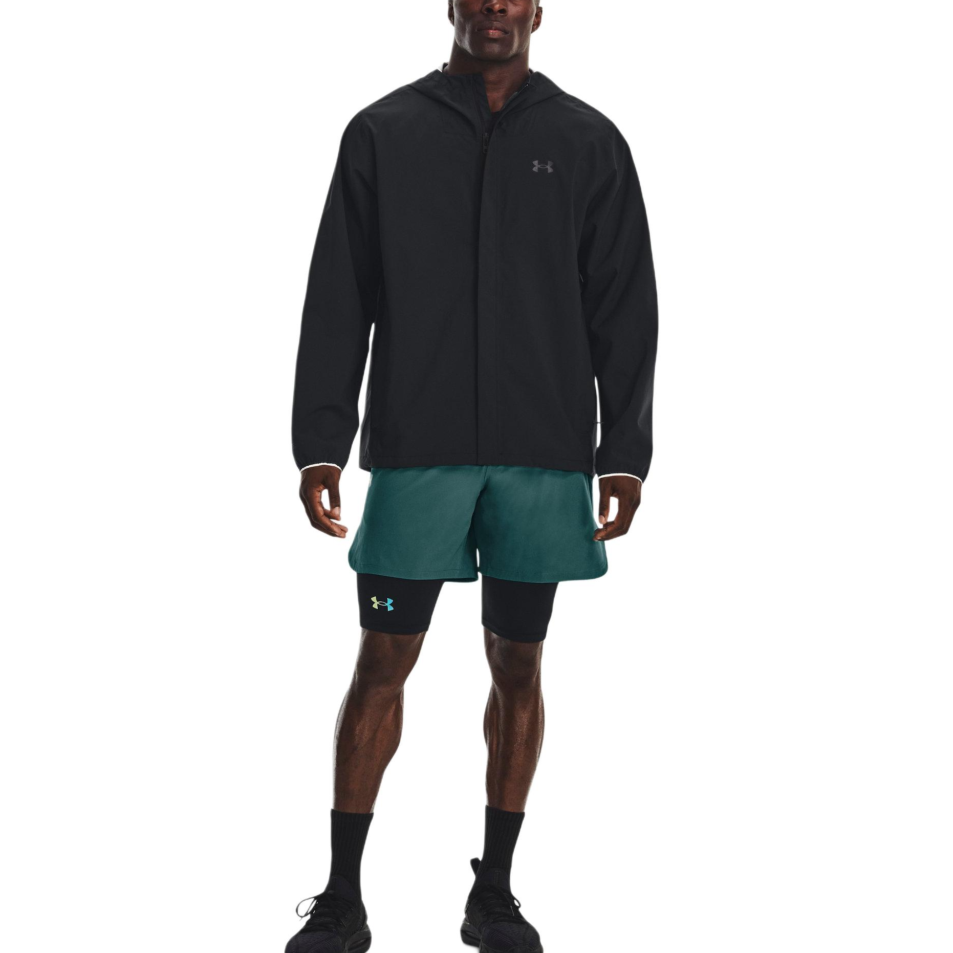 Purchase 安德玛防风防水Cloudstrike黑色标志连帽夹克 1376066-003