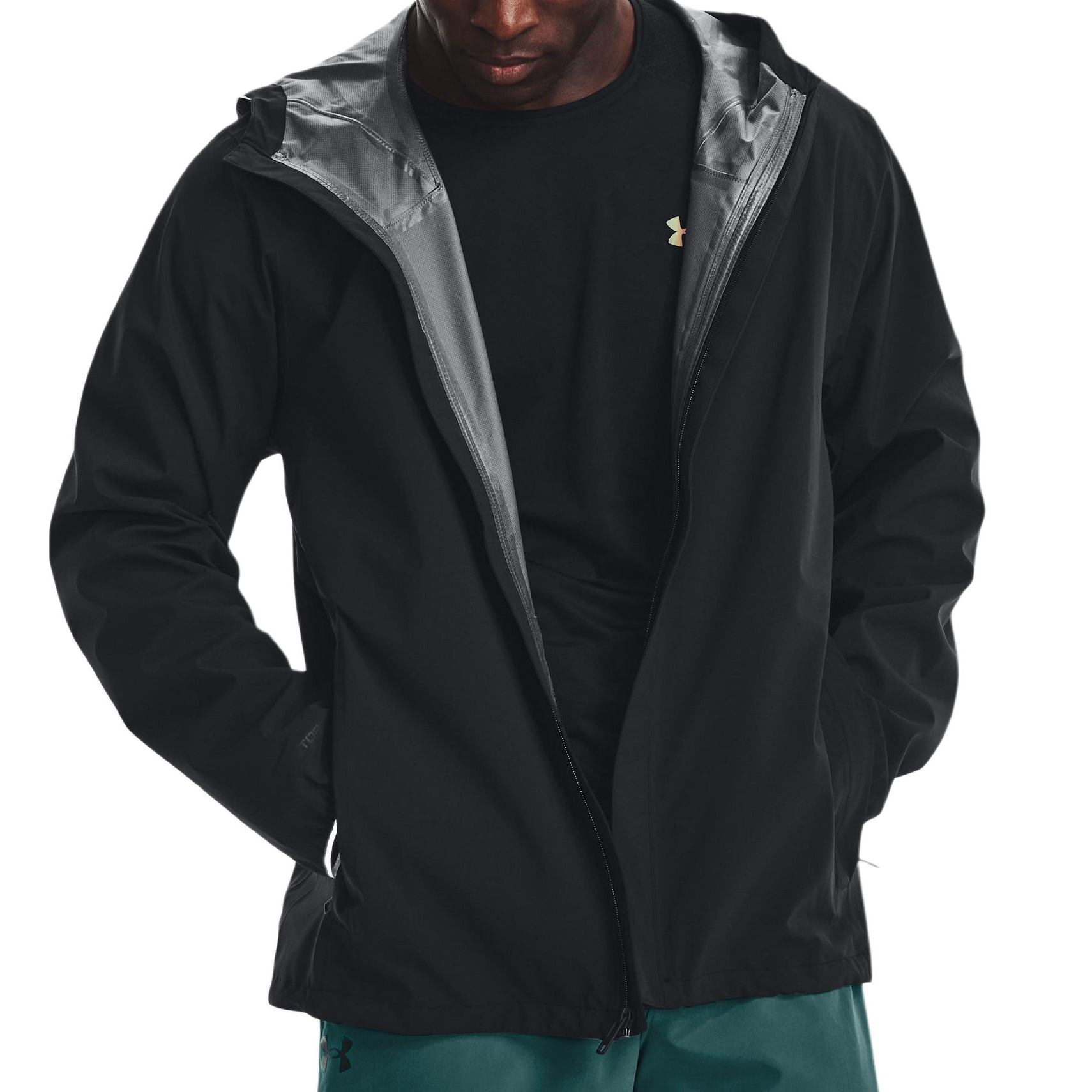 Details for 安德玛防风防水Cloudstrike黑色标志连帽夹克 1376066-003