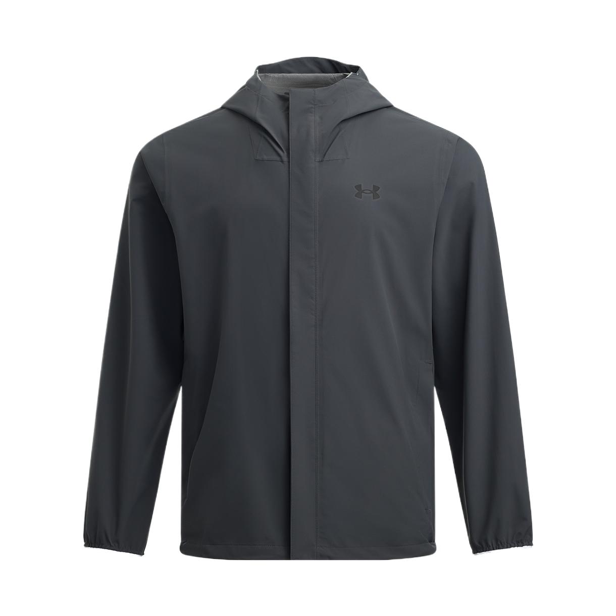 Under Armour Stormproof CLOUDSTRIKE Rhino Grey Stretch Hoodie Jacket 1376066-025