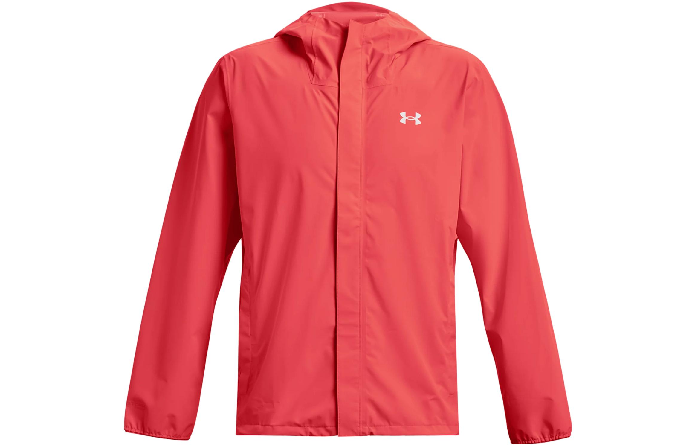 Under Armour Stormproof Solid Logo Print Zipper Hoodie Jacket 1376066-628