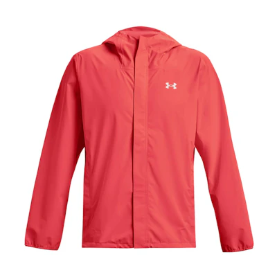 Under Armour Stormproof Solid Logo Print Zipper Hoodie Jacket 1376066-628