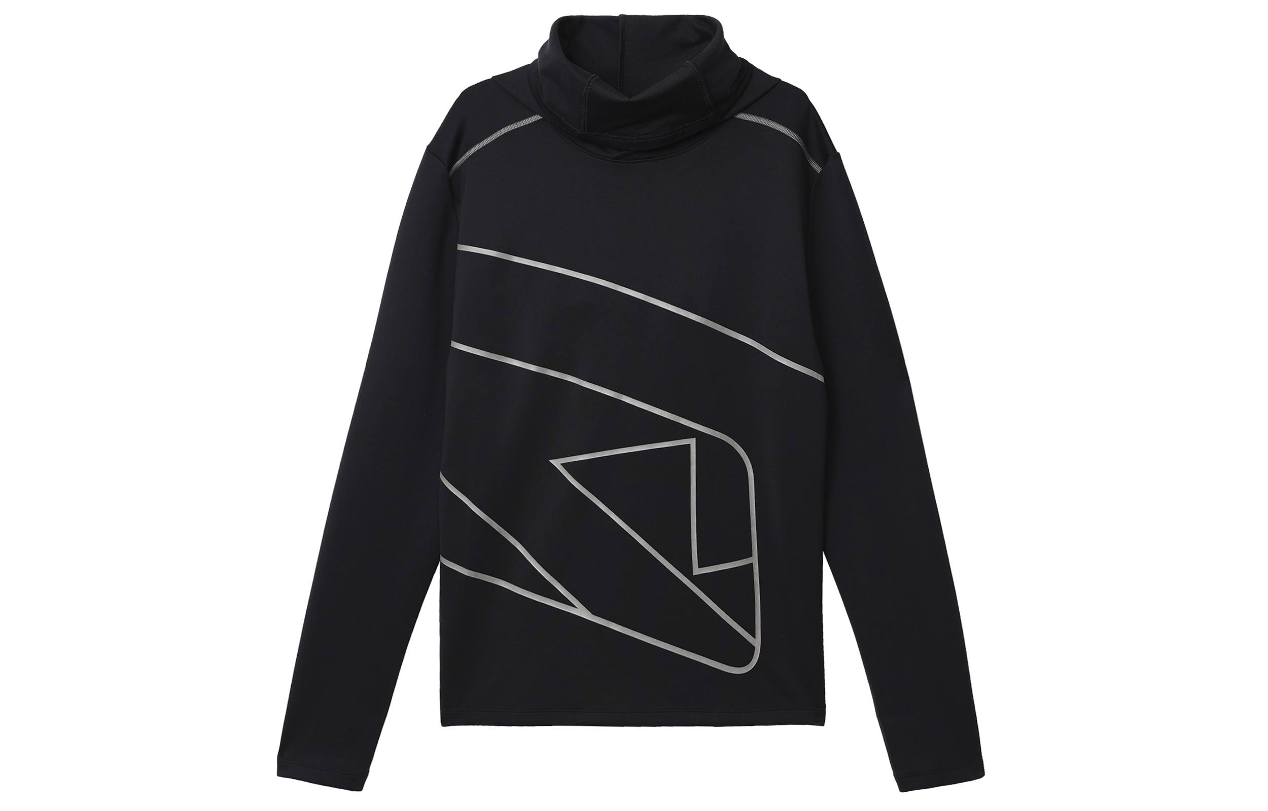 Under Armour Striped Retro Running Sweatshirt Black 1365672-001