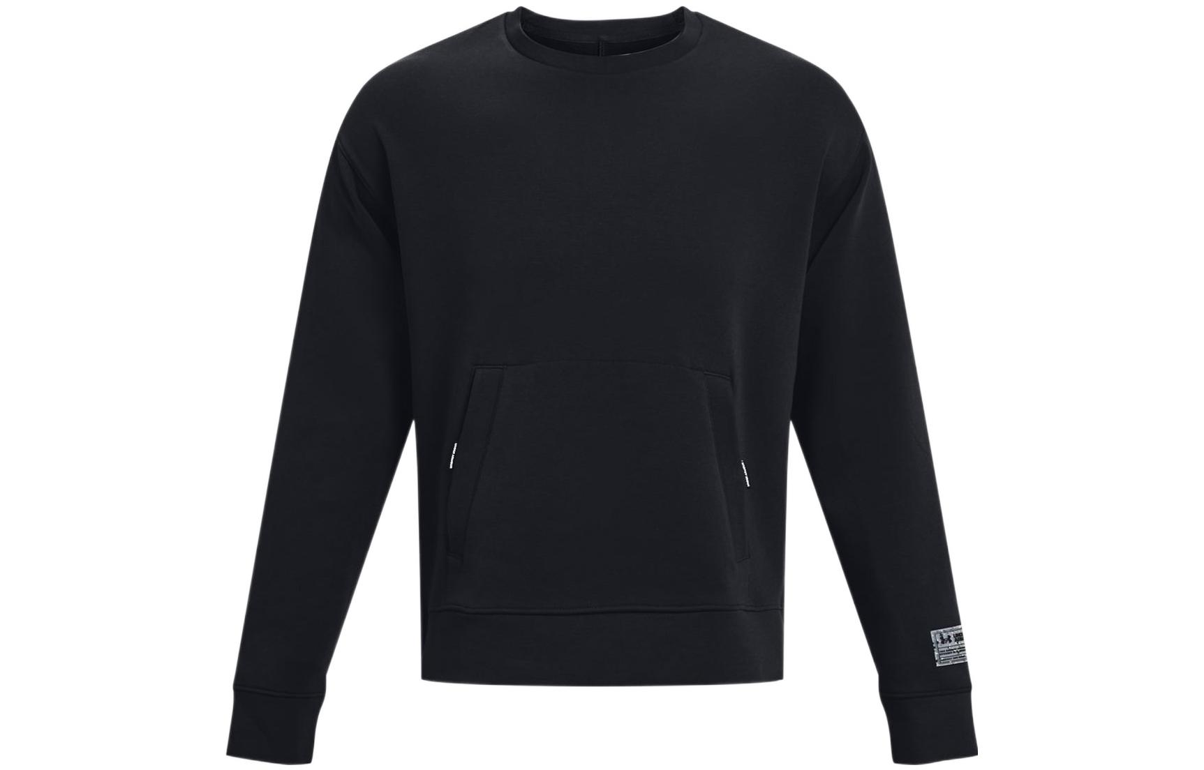 Under Armour Summit Black Solid Knit Casual Sports Sweatshirt 1377172-001