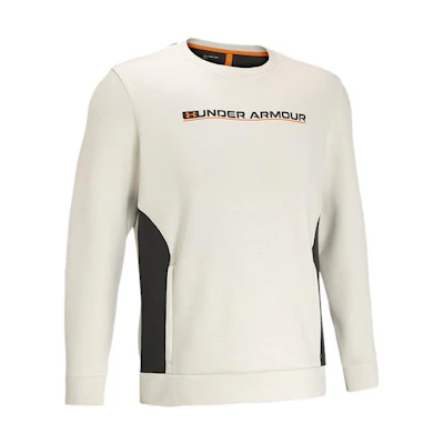 Under Armour Summit Series Colorblock Vintage Knit Pullover Sweatshirt Beige Mens 1370417-279