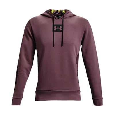Under Armour Summit Training Knit Pullover Hoodie Grey Purple 1366221-554