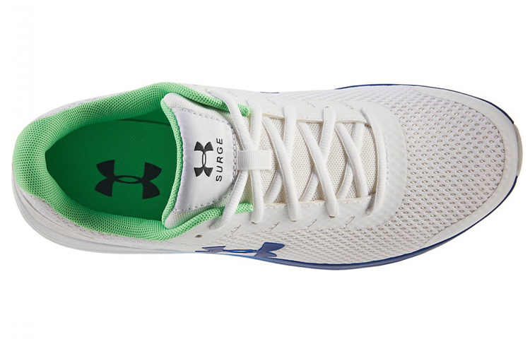 Lookbook 安德瑪 Surge 2 防滑透氣 低幫 跑步鞋 男款 白藍