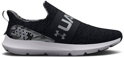 Under Armour Surge 3 Slip Printed 'Black Metallic Silver Camo' 3026961-001 Under Armour Surge 3 Slip Printed 'Black Metallic Silver Camo' 3026961-001