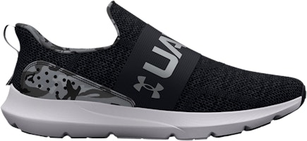 Under Armour Surge 3 Slip Printed 'Black Metallic Silver Camo' 3026961-001 Under Armour Surge 3 Slip Printed 'Black Metallic Silver Camo' 3026961-001