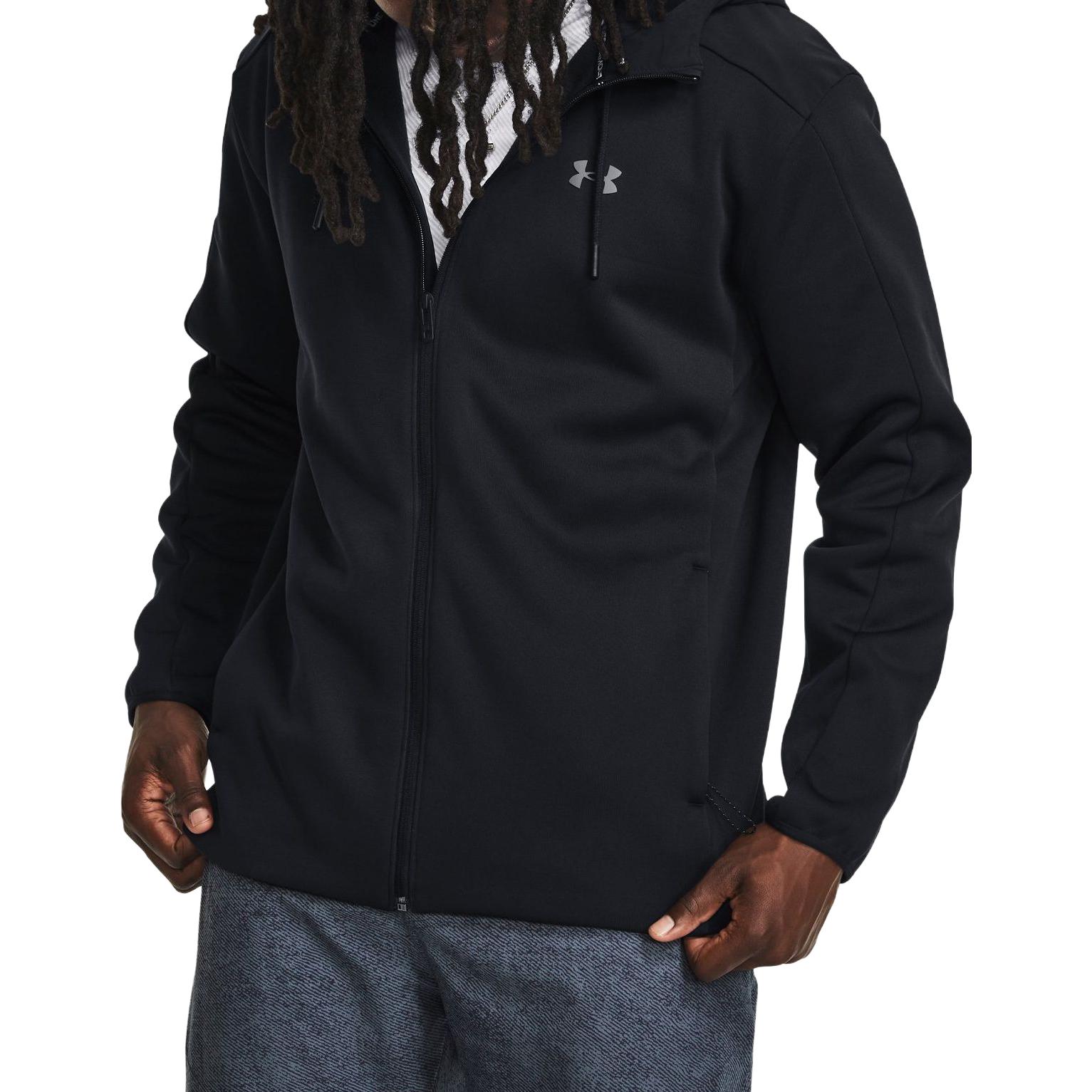 Purchase Under Armour Swacket Black Waterproof Full-Zip Hoodie Jacket 1378824-001