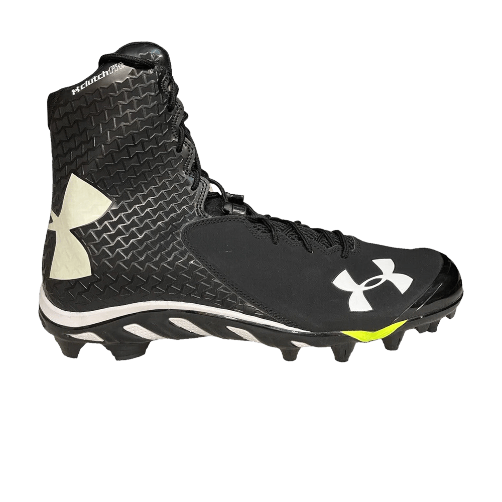 Under Armour Team Spine Brawler MC Wide 'Black White Volt' 1270718-001