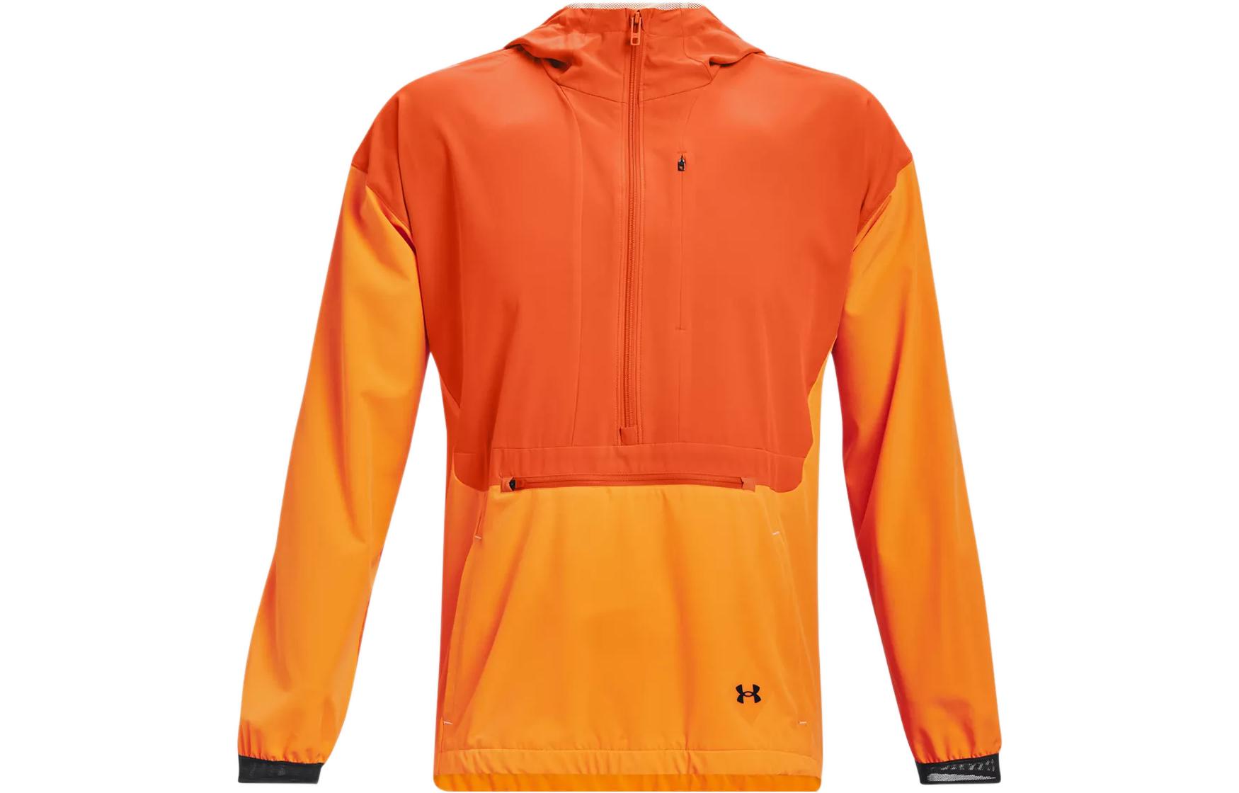 Order Under Armour Terrain Anorak Half-Zip Training Sweatshirt Orange Men’s 1370507-825