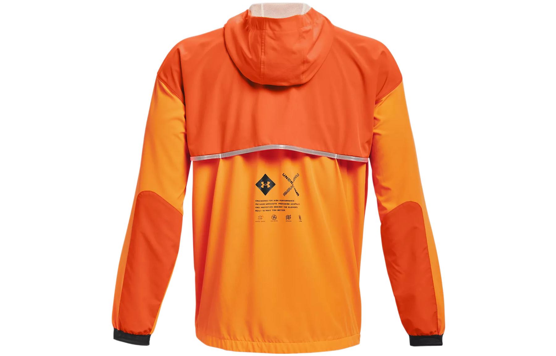 Lookbook Under Armour Terrain Anorak Half-Zip Training Sweatshirt Orange Men’s 1370507-825