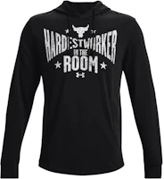 Under Armour Terry Pullover Sweatshirt Black Varsity Letter Print Style 1370458-001 Under Armour Terry Pullover Sweatshirt Black Varsity Letter Print Style 1370458-001