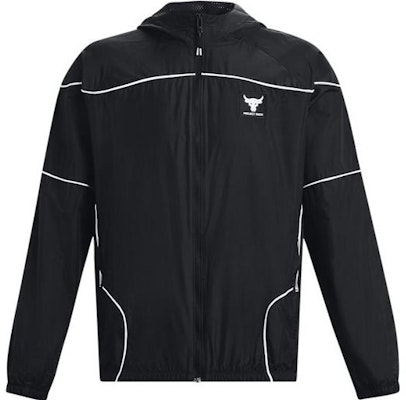 Under Armour The Rock Jaket Training Logo Colorblock Hitam. 1378587-001 Order Under Armour The Rock Jaket Training Logo Colorblock Hitam. 1378587-001