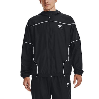 Under Armour The Rock Jaket Training Logo Colorblock Hitam. 1378587-001 Shop Under Armour The Rock Jaket Training Logo Colorblock Hitam. 1378587-001