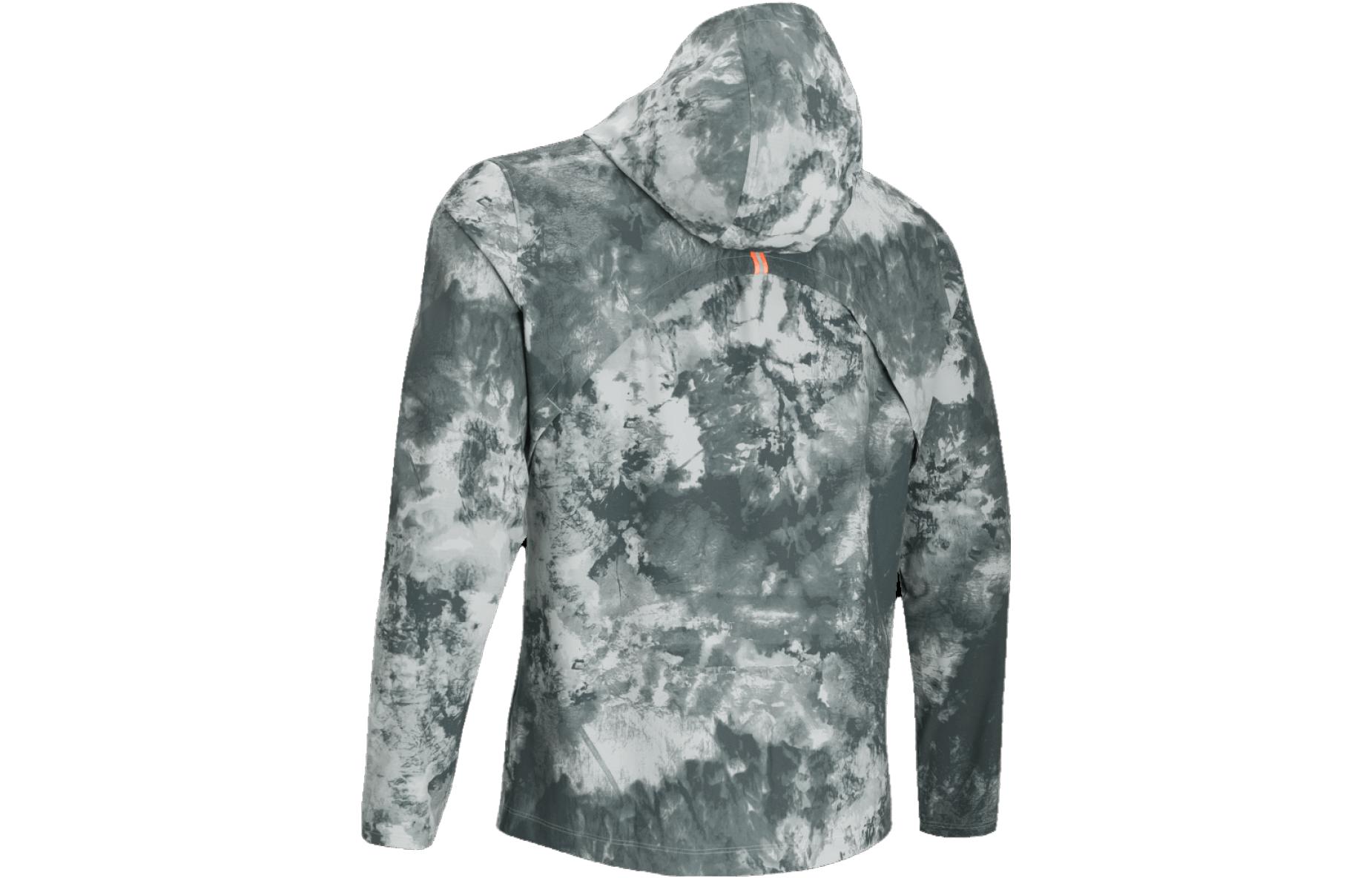 Under Armour Tie-Dye Print Zip Hooded Jacket in Harbor Blue 1379012-465 圖 3