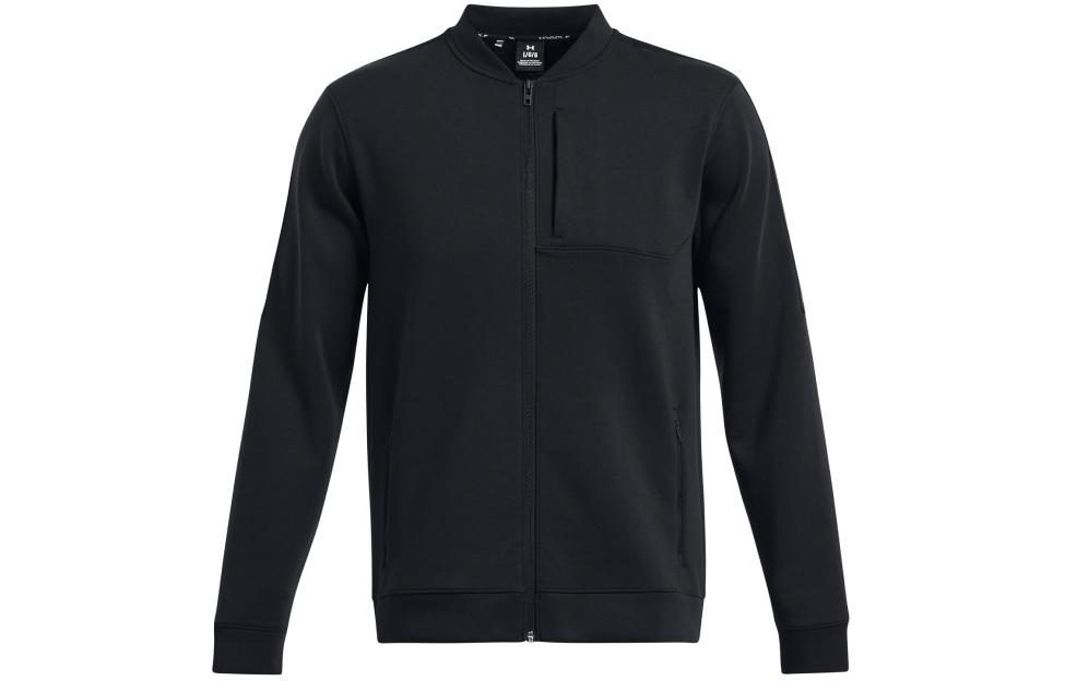 Under Armour Tour Tips Black Golf Bomber Jacket 1383148-001