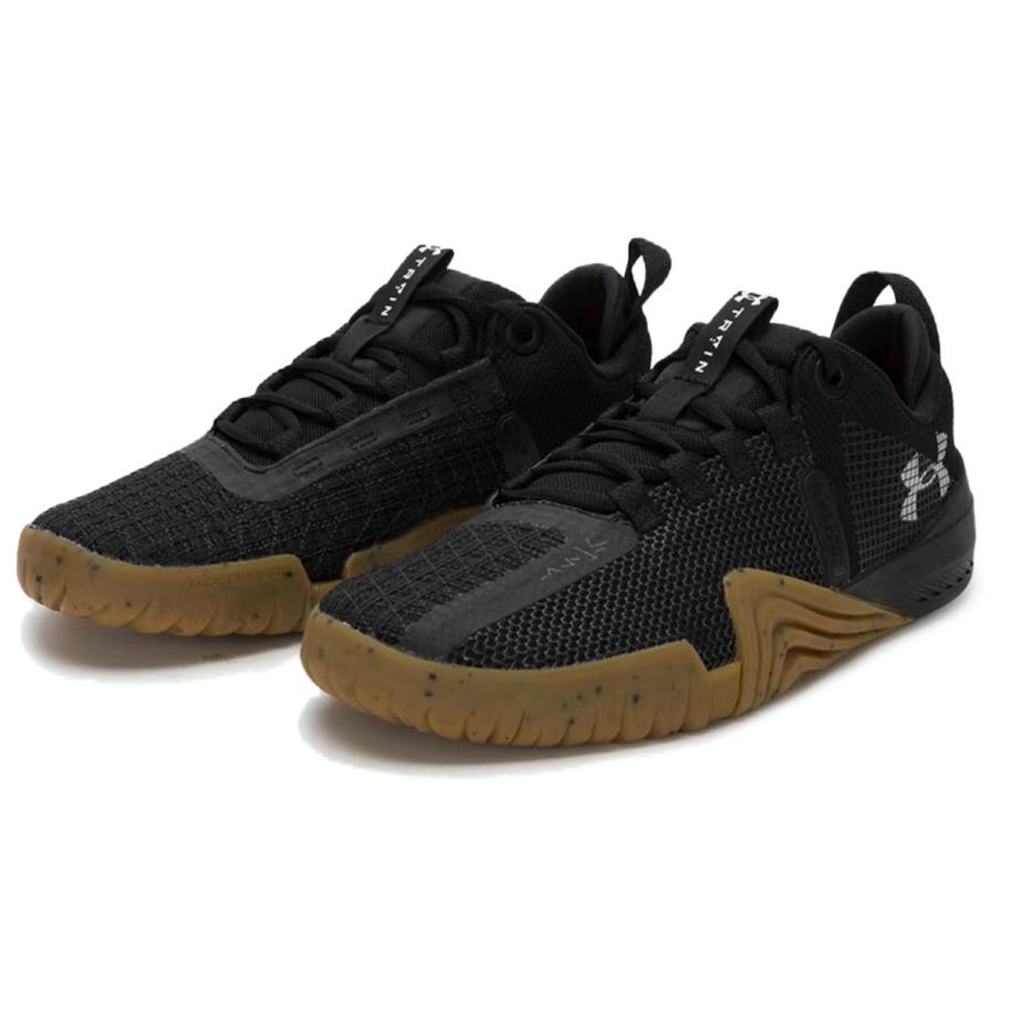 Shop Under Armour UA TriBase Reign 6舒適時尚透氣輕便 低筒 休閒跑步鞋 男款 黑色
