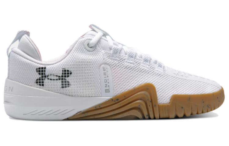 Order 安德玛 TriBase Reign 6 '白色遥远灰色树胶'运动鞋 3027341-100