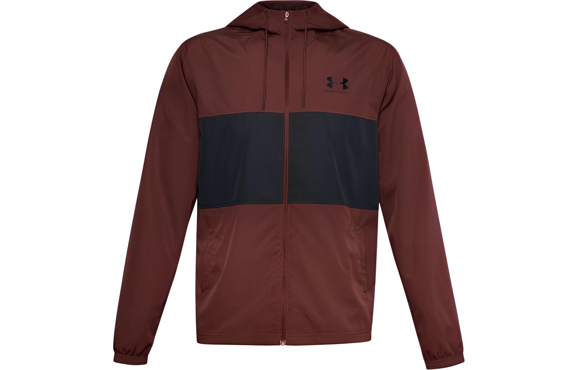 Under Armour Two-Tone Outdoor Zip-Up Hoodie Jacket - Dark Red 1329297-688
