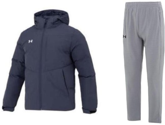 Under Armour UA Solid Color Hooded Down Jacket and Breathable Sports Pants Set 23600801-013+23600703-014 Order Under Armour UA Solid Color Hooded Down Jacket and Breathable Sports Pants Set 23600801-013+23600703-014