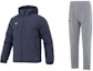 Order Under Armour UA Solid Color Hooded Down Jacket and Breathable Sports Pants Set 23600801-013+23600703-014
