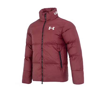Under Armour UA Solid Color Sports Casual Warm Down Jacket - Maroon. 1375449-690